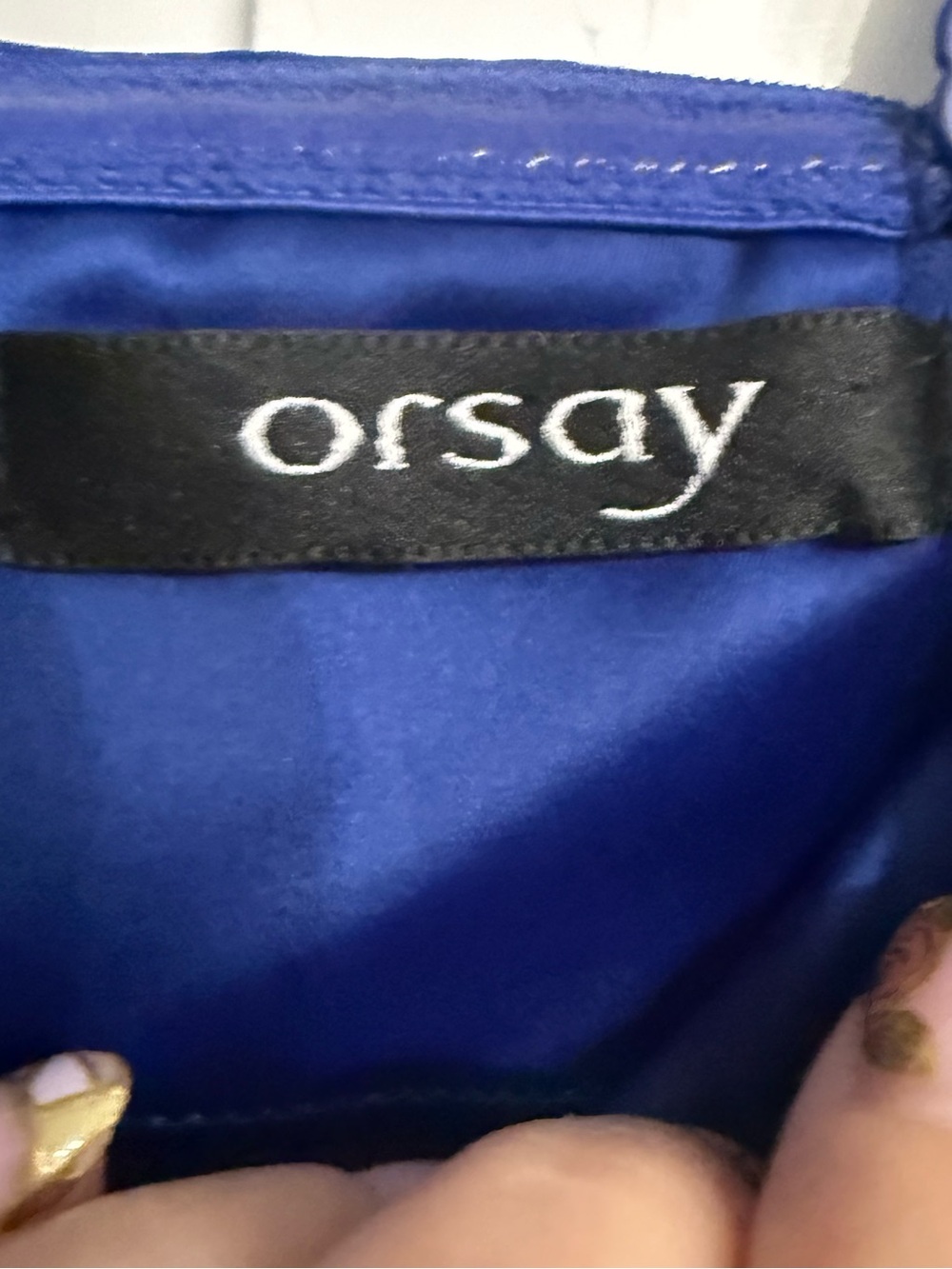 Orsay Royal Blue Strappy Bandage Midi Cocktail Dress Crisscross Panels Size 8-10 - Picture 2 of 13